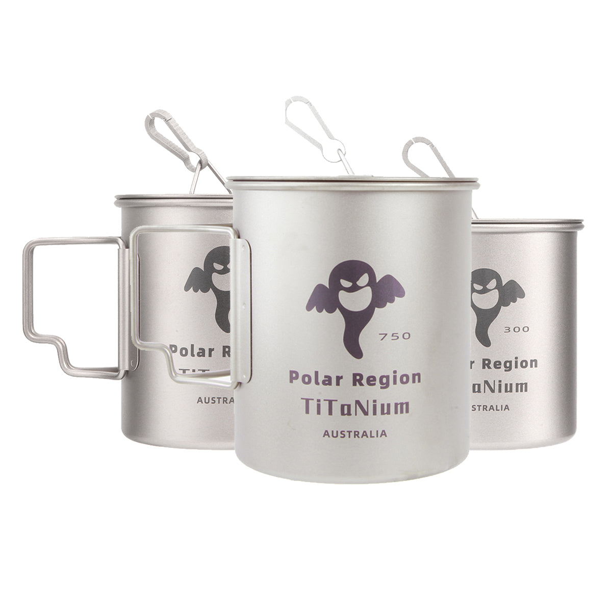SPEQT Polar Region Australia Titanium Camping cups