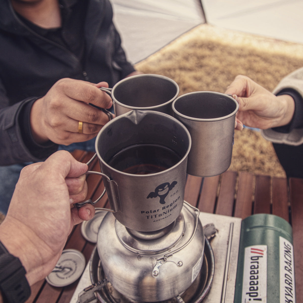 SPEQT Polar Region Australia Titanium Camping cups