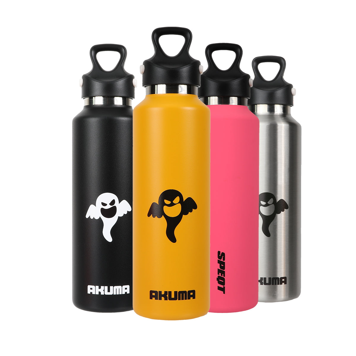 SPEQT Akuma Australia Vacuum Insulated Flask,Threadless Stainless Steel Water Bottle, One-Hand Opening Sports Water Bottle For Climbing Cycling Driving- 36H Cold, 18H Hot - 605ml / 20oz