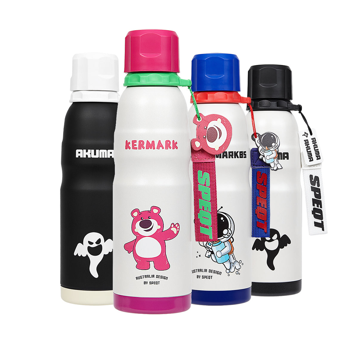 SPEQT Rooguru Australia Kids Water Bottle with Straw Lid 20oz, Vacuum Insulated 316 Stainless Steel Water Bottles for Kids for School, Leakproof Water Bottle, BPA Free and Keep Cold / Hot for 24 Hours