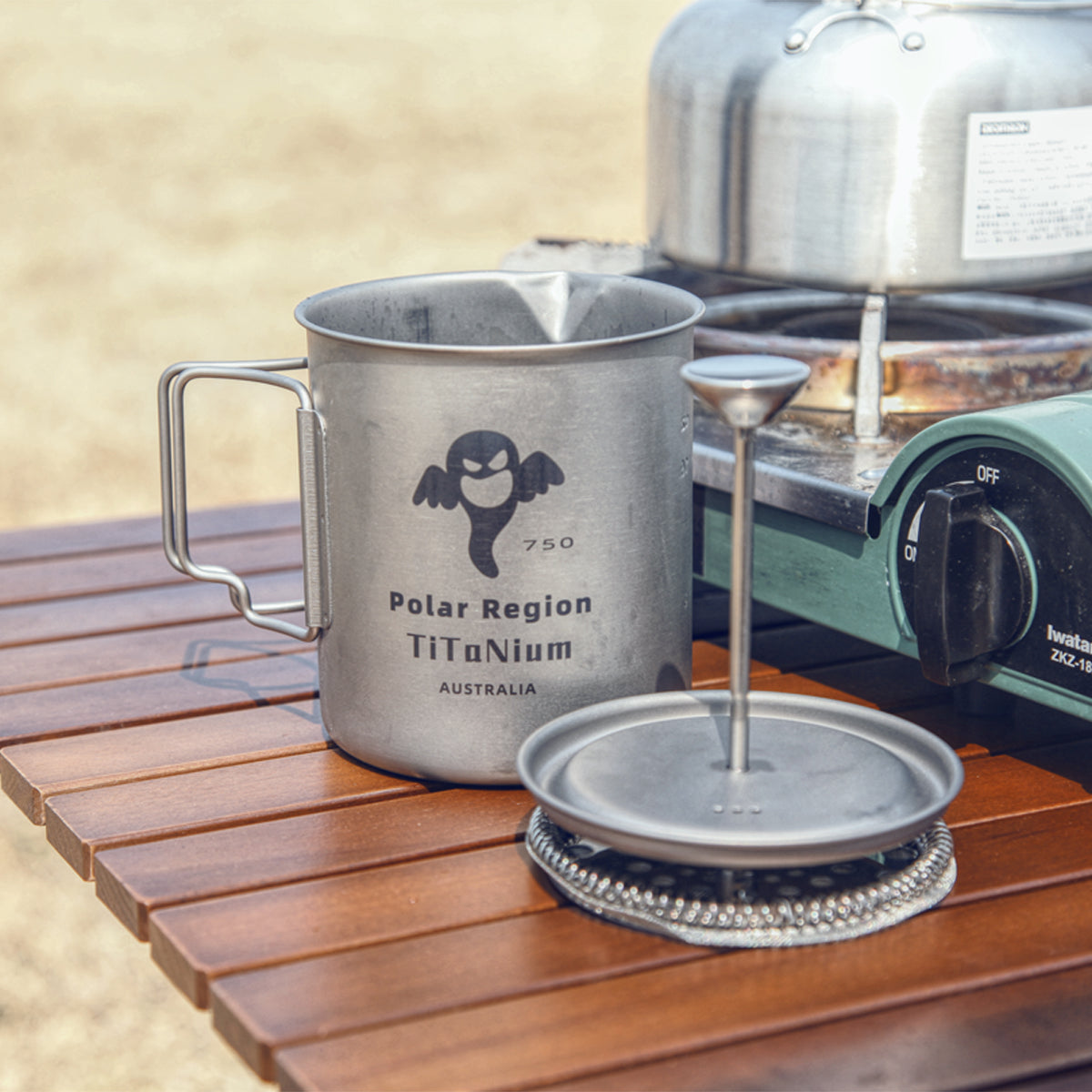 SPEQT Polar Region Australia Titanium Camping cups