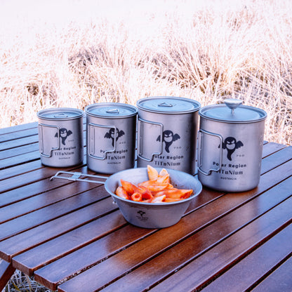 SPEQT Polar Region Australia Titanium Camping cups