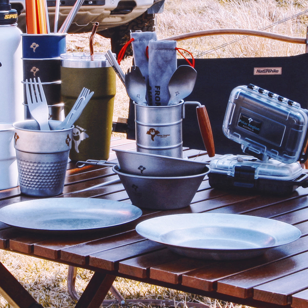 SPEQT Polar Region Australia Titanium Camping cups